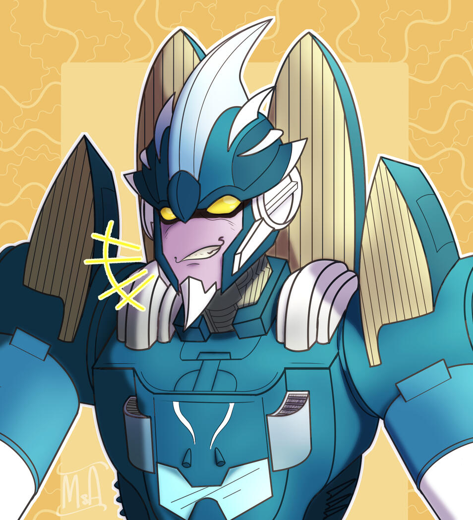 [Transformers] Riptide grinning.